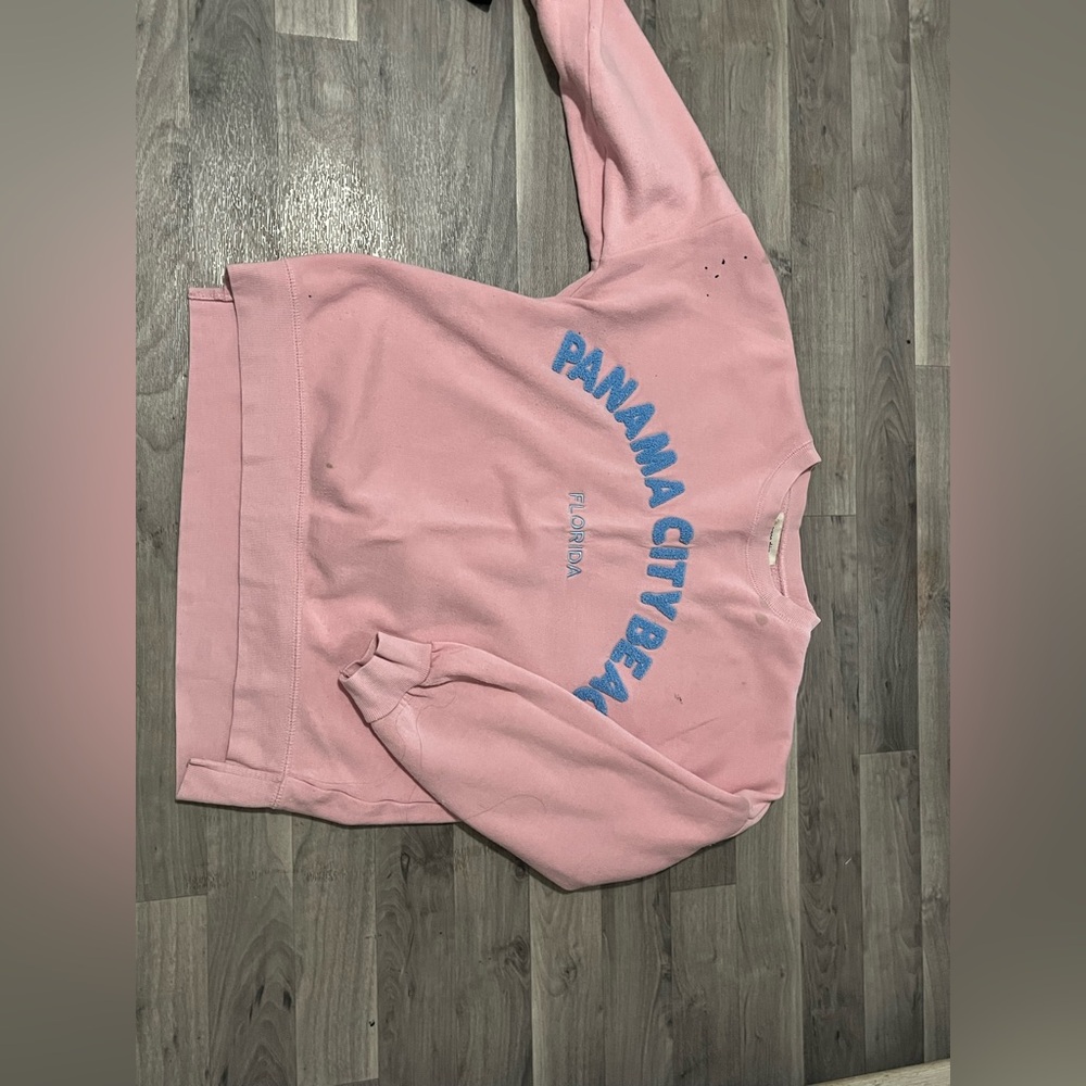 Pink "Panama City Beach" Graphic Sweatshirt